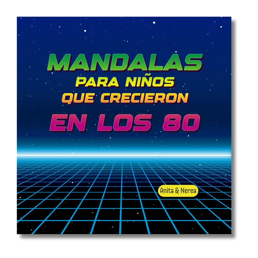 Libro de mandalas para adultos con estética años 80